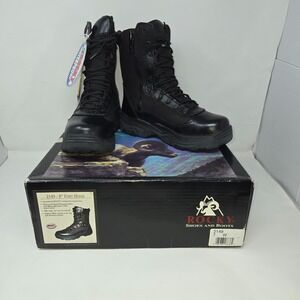 Rocky 8 Fort Hood Waterproof Duty 2149 Men's Boots Black Leather Style Size 7W